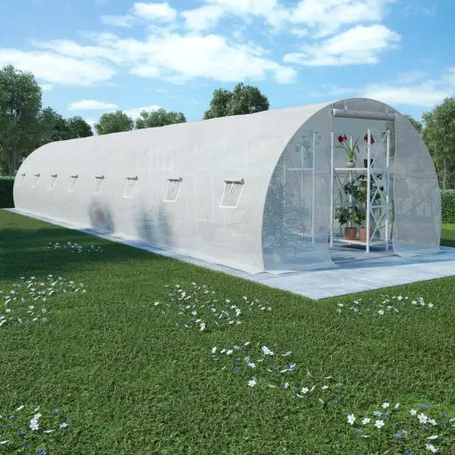 vidaXL Greenhouse with Steel Foundation 36m? 1200x300x200 cm
