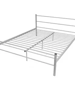 vidaXL Bed Frame with Memory Foam Mattress Queen Size