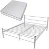 vidaXL Bed Frame with Memory Foam Mattress King Size