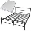 vidaXL Bed Frame with Memory Foam Mattress Double Size