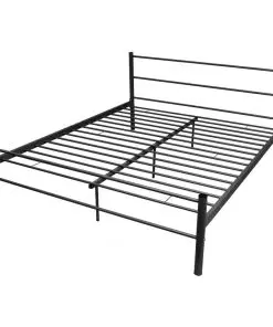 vidaXL Bed Frame with Memory Foam Mattress Queen Size