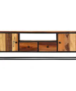 vidaXL TV Cabinet 120x30x40 cm Solid Reclaimed Wood and Steel
