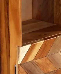 vidaXL Highboard 40x32x122 cm Solid Reclaimed Wood