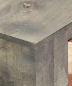 vidaXL Console Table Grey 86x30x76 cm Solid Mango Wood