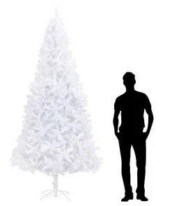 vidaXL Artificial Christmas Tree 300 cm White