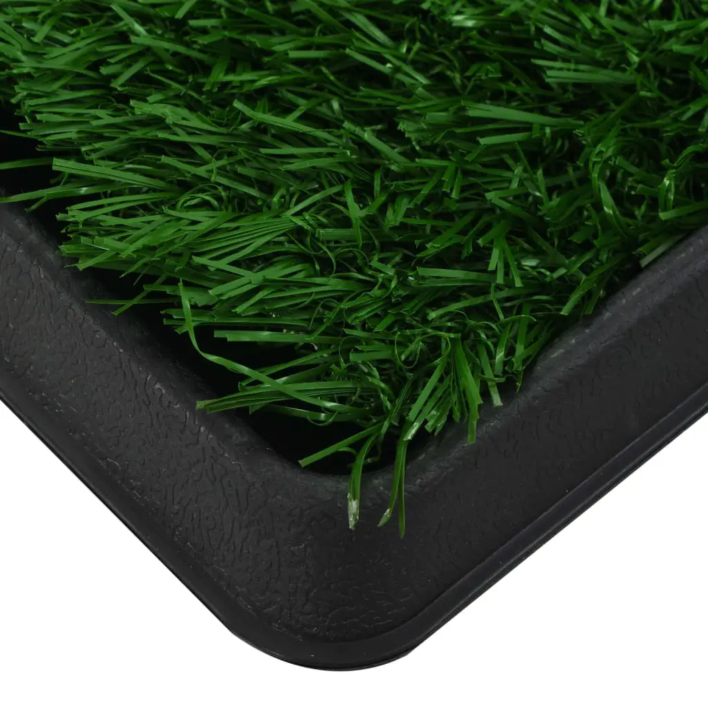 vidaXL Pet Toilet with Tray and Artificial Turf Green 64x51x3 cm WC
