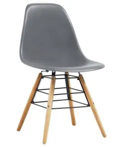 vidaXL Dining Chairs 2 pcs Grey Plastic