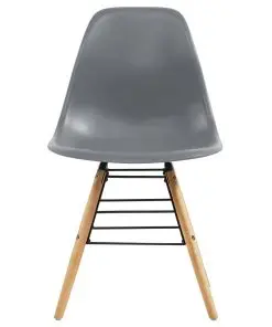 vidaXL Dining Chairs 4 pcs Grey Plastic