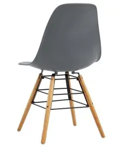 vidaXL Dining Chairs 6 pcs Grey Plastic