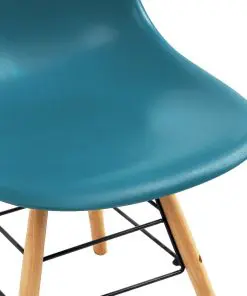 vidaXL Dining Chairs 4 pcs Turquoise Plastic