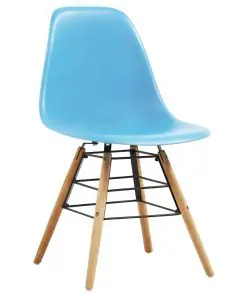 vidaXL Dining Chairs 2 pcs Blue Plastic
