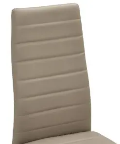 vidaXL Dining Chairs 2 pcs Cappuccino Faux Leather