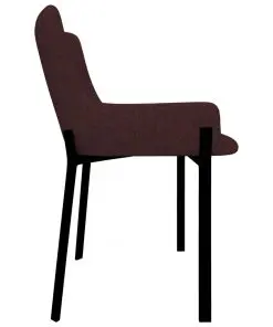 vidaXL Dining Chairs 2 pcs Wine Fabric