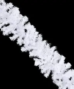 vidaXL Christmas Garlands 4 pcs White 270 cm PVC