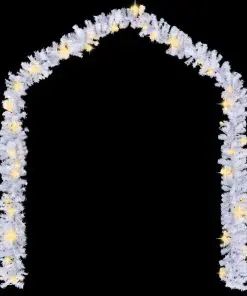 vidaXL Christmas Garland with LED Lights 10 m White