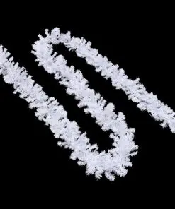 vidaXL Christmas Garland with LED Lights 10 m White