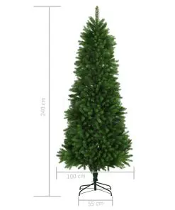 vidaXL Artificial Christmas Tree Lifelike Needles 240 cm Green