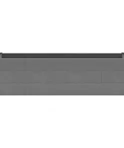 vidaXL Garden Planter Grey 200x50x54 cm WPC