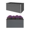 vidaXL Garden Raised Bed Grey 200x100x91 cm WPC