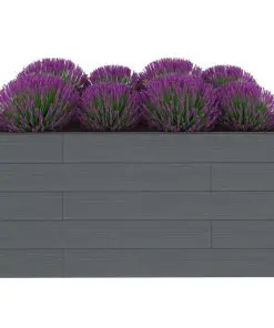vidaXL Garden Planter Grey 200x100x91 cm WPC