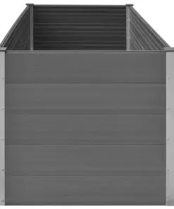 vidaXL Garden Planter Grey 200x100x91 cm WPC