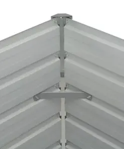 vidaXL Raised Garden Bed Brown 160x80x77 cm Galvanised Steel