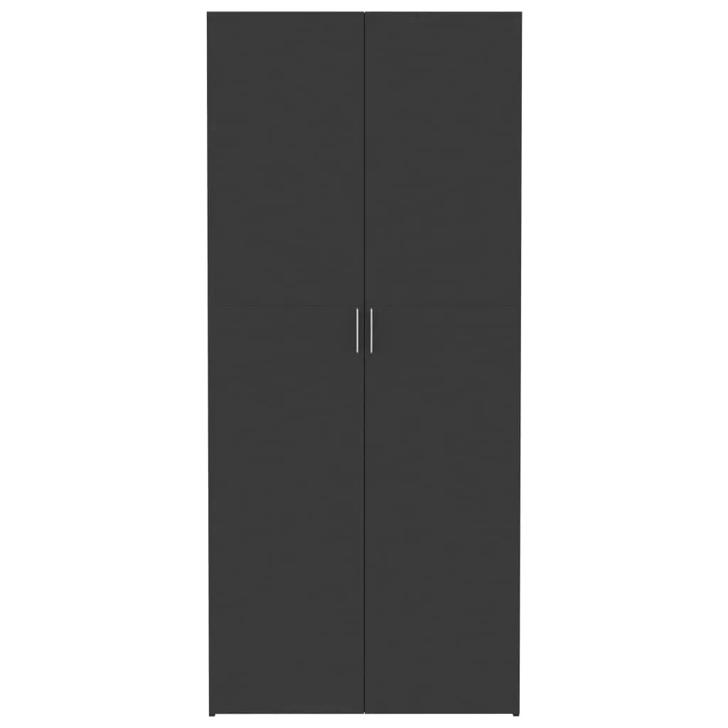vidaXL Storage Cabinet Grey 80×35.5×180 cm Chipboard
