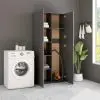 vidaXL Storage Cabinet Grey 80×35.5×180 cm Chipboard