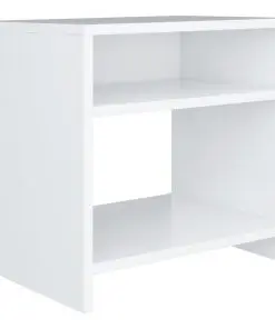 vidaXL Bedside Cabinet White 40x30x40 cm Chipboard