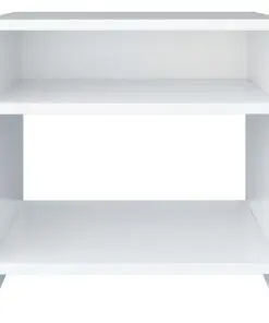 vidaXL Bedside Cabinet White 40x30x40 cm Chipboard