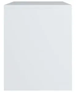vidaXL Bedside Cabinet White 40x30x40 cm Chipboard