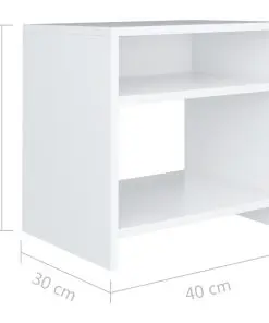 vidaXL Bedside Cabinets 2 pcs White 40x30x40 cm Chipboard