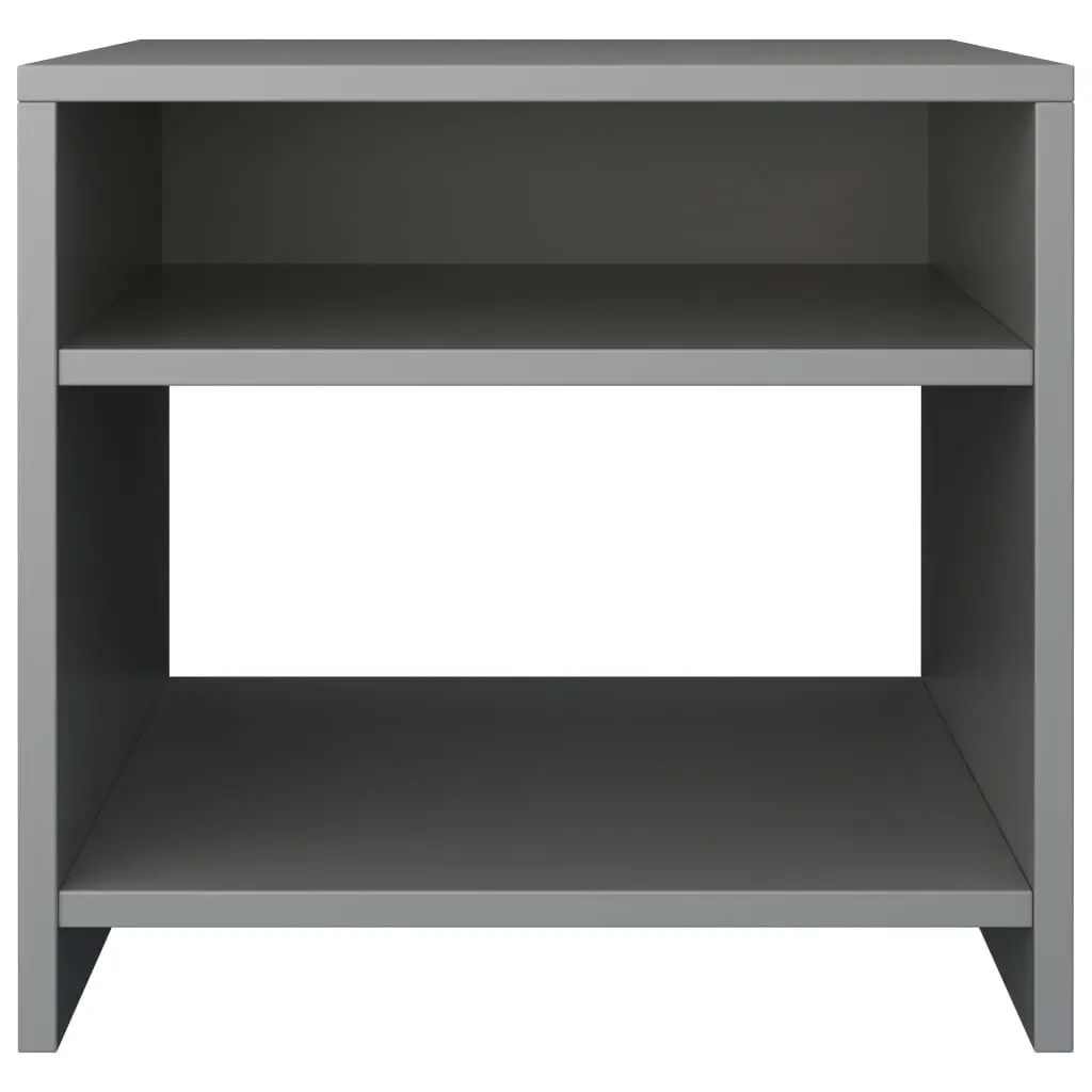 vidaXL Bedside Cabinets 2 pcs Grey 40x30x40 cm Chipboard