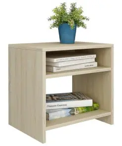 vidaXL Bedside Cabinets 2 pcs Sonoma Oak 40x30x40 cm Chipboard