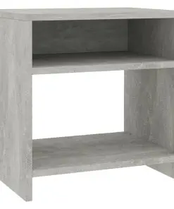 vidaXL Bedside Cabinet Concrete Grey 40x30x40 cm Chipboard