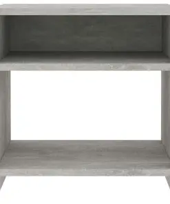 vidaXL Bedside Cabinet Concrete Grey 40x30x40 cm Chipboard
