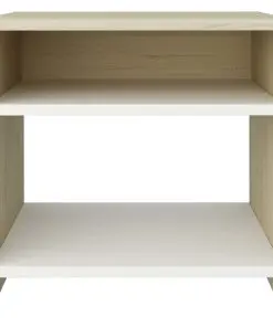 vidaXL Bedside Cabinet White and Sonoma Oak 40x30x40 cm Chipboard