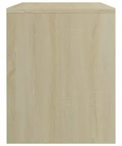 vidaXL Bedside Cabinets 2 pcs White and Sonoma Oak 40x30x40 cm Chipboard