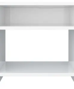 vidaXL Bedside Cabinets 2 pcs High Gloss White 40x30x40 cm Chipboard