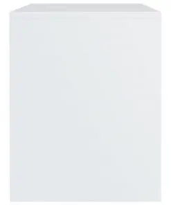 vidaXL Bedside Cabinets 2 pcs High Gloss White 40x30x40 cm Chipboard