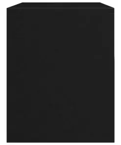 vidaXL Bedside Cabinet High Gloss Black 40x30x40 cm Chipboard