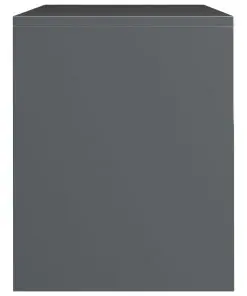 vidaXL Bedside Cabinets 2 pcs High Gloss Grey 40x30x40 cm Chipboard