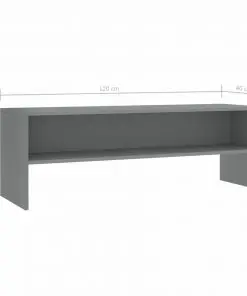 vidaXL TV Cabinet Grey 120x40x40 cm Chipboard