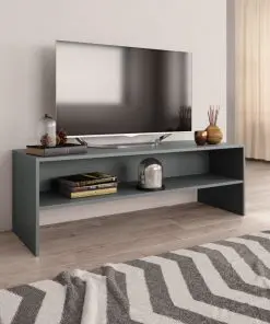 vidaXL TV Cabinet Grey 120x40x40 cm Chipboard