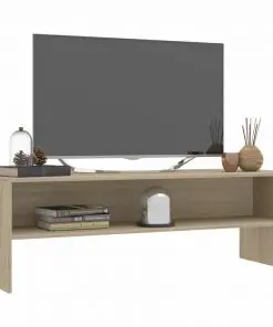 vidaXL TV Cabinet Sonoma Oak 120x40x40 cm Chipboard