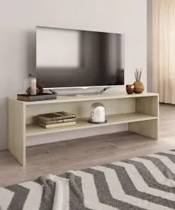 vidaXL TV Cabinet Sonoma Oak 120x40x40 cm Chipboard