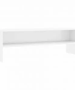 vidaXL TV Cabinet High Gloss White 120x40x40 cm Chipboard