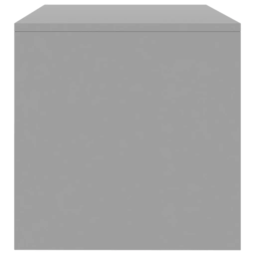 vidaXL TV Cabinet High Gloss Grey 120x40x40 cm Chipboard
