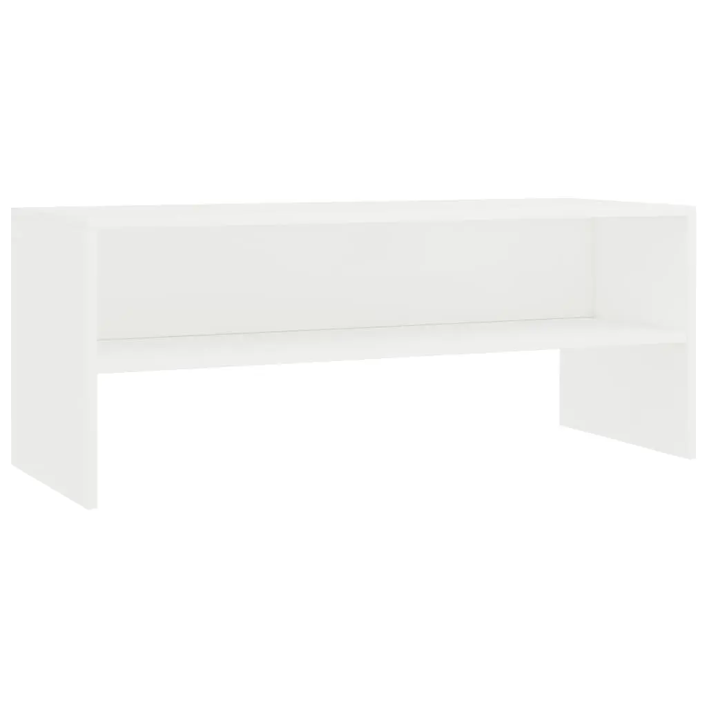 vidaXL TV Cabinet White 100x40x40 cm Chipboard