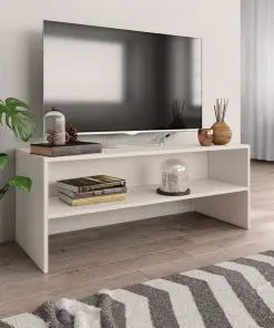vidaXL TV Cabinet White 100x40x40 cm Chipboard